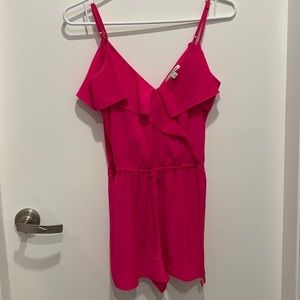 Romper short suit with pockets